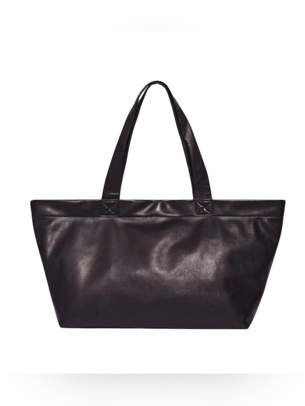 Madewell Piazza Oversized Tote - Black Leather EUC